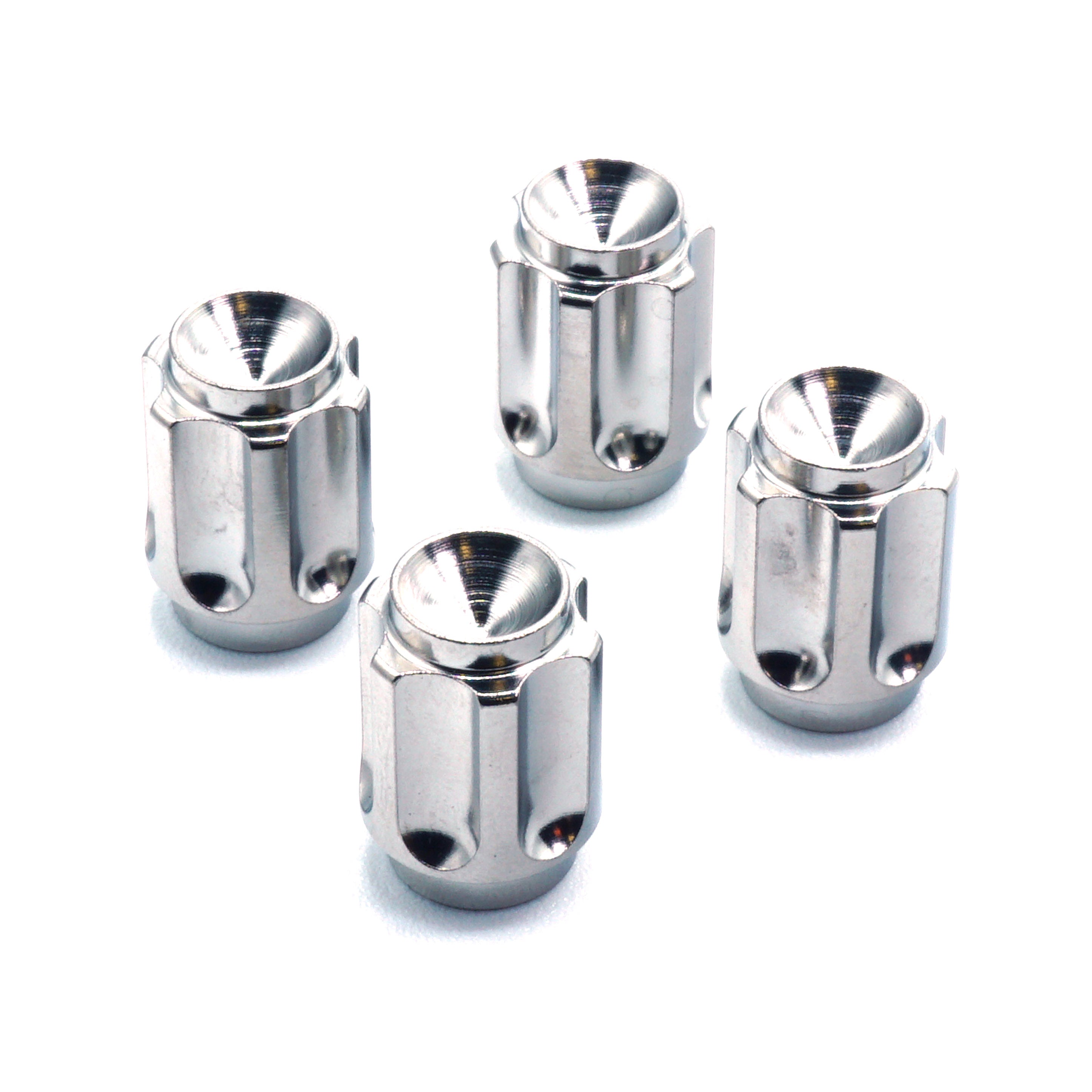 Dress Up Bolts Gear Titanium Valve Stem Caps - Set of 4 - JSI Racing 