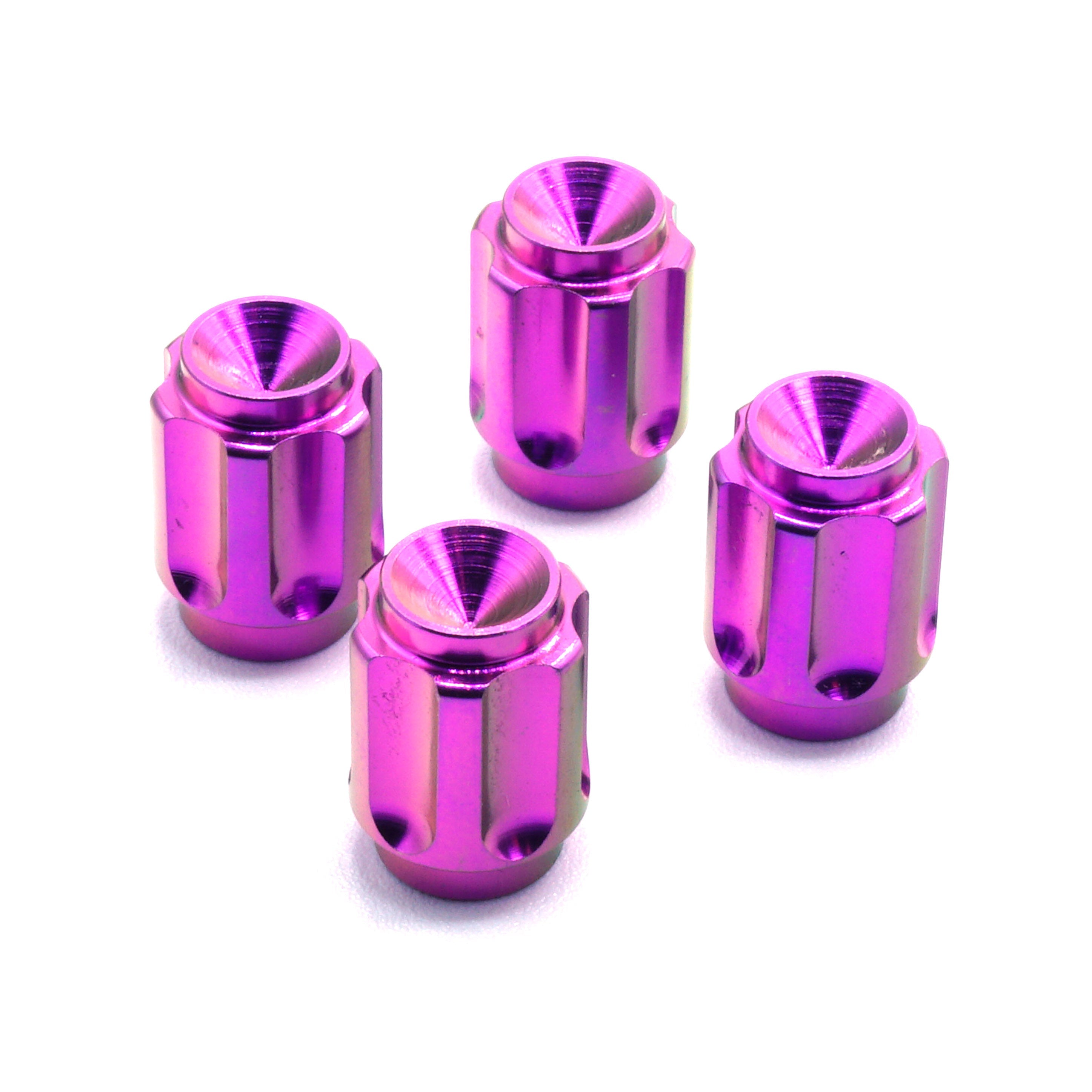 Dress Up Bolts Gear Titanium Valve Stem Caps - Set of 4 - JSI Racing 