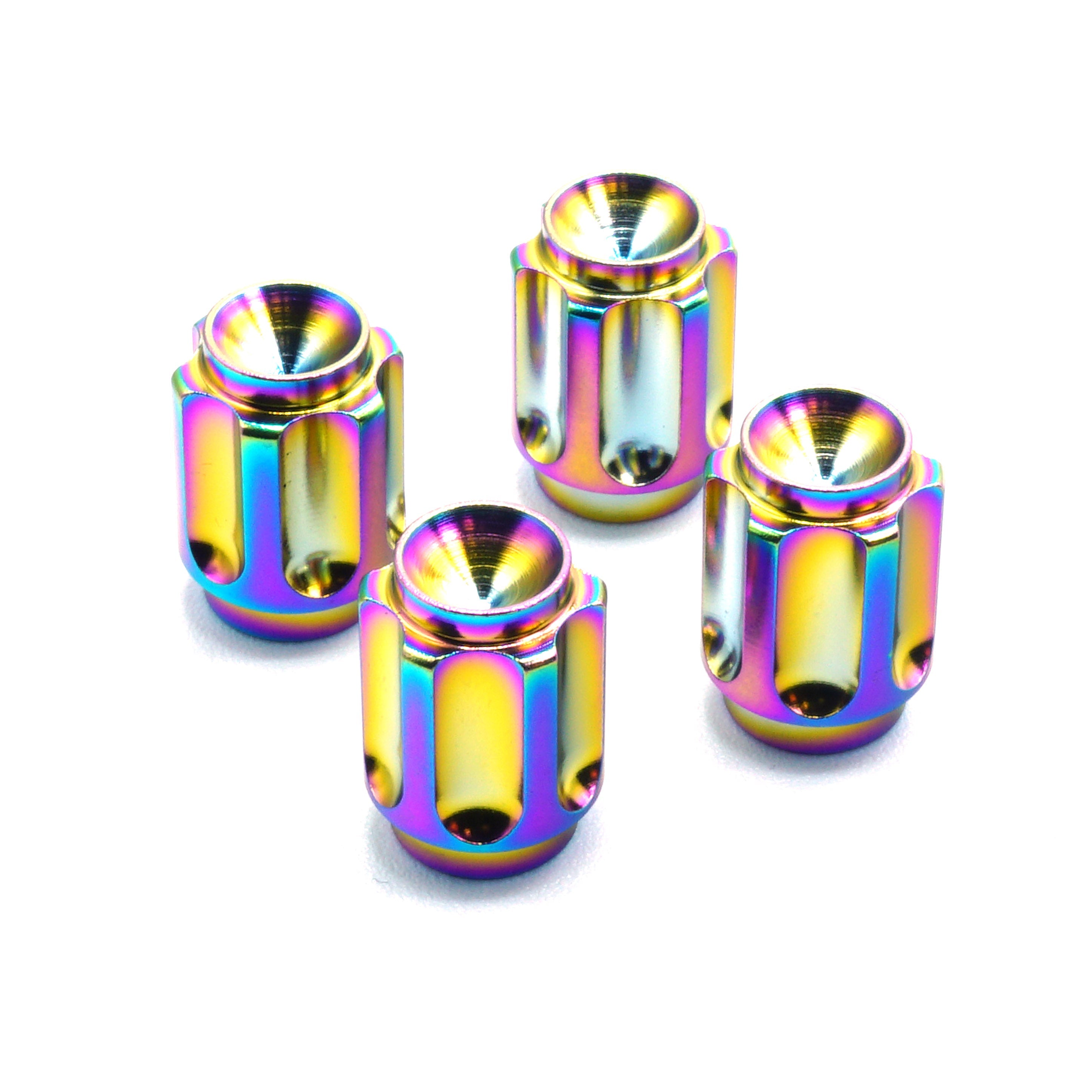 Dress Up Bolts Gear Titanium Valve Stem Caps - Set of 4 - JSI Racing 