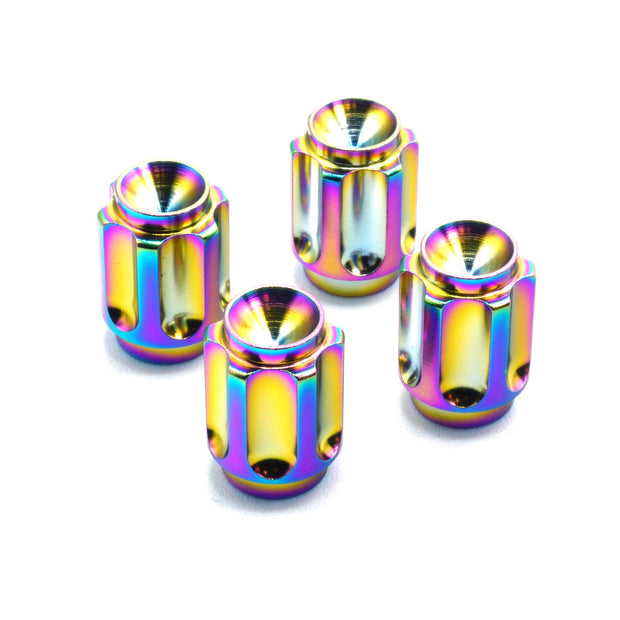 Dress Up Bolts Gear Titanium Valve Stem Caps - Set of 4 - JSI Racing 