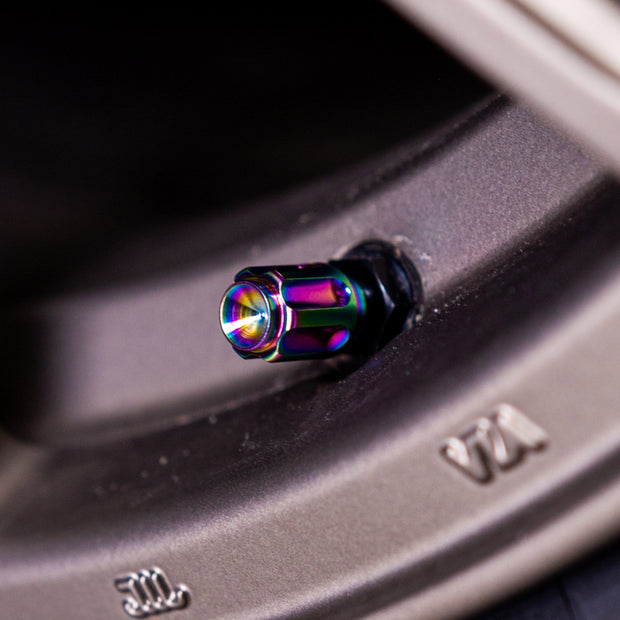 Titanium Gear Valve Stem Cap - JSI Racing 