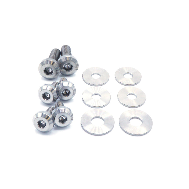 Titanium Hardware Kit - Verus Engineering Turbo Heat Shield (Toyota Supra MKV) - JSI Racing 
