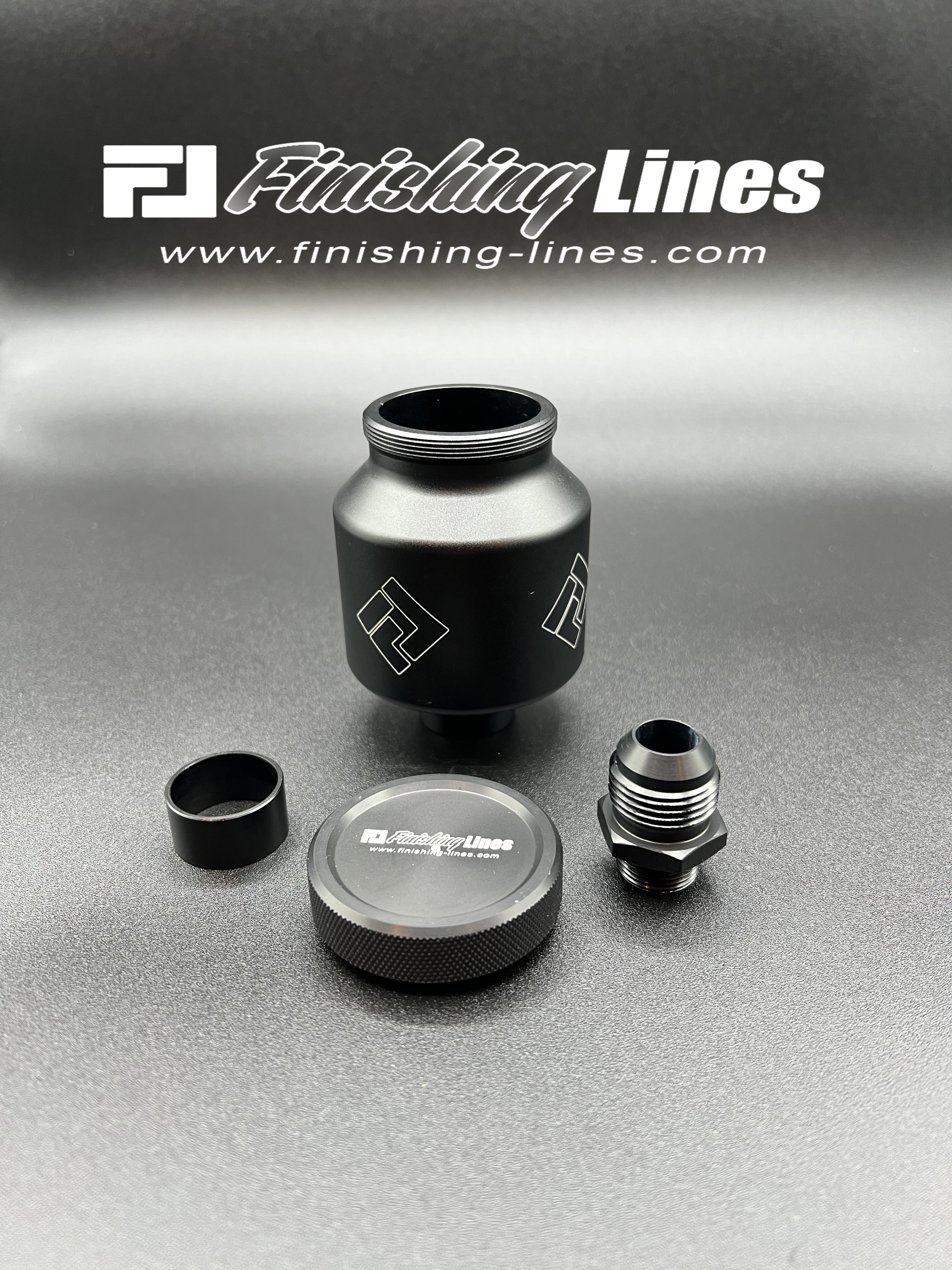 Finishing Lines Black Billet Reservoir Kit – Wilwood Master Cylinder - JSI Racing 