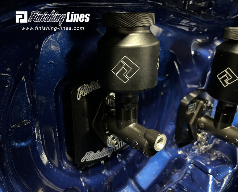 Finishing Lines Black Billet Reservoir Kit – Wilwood Master Cylinder - JSI Racing 