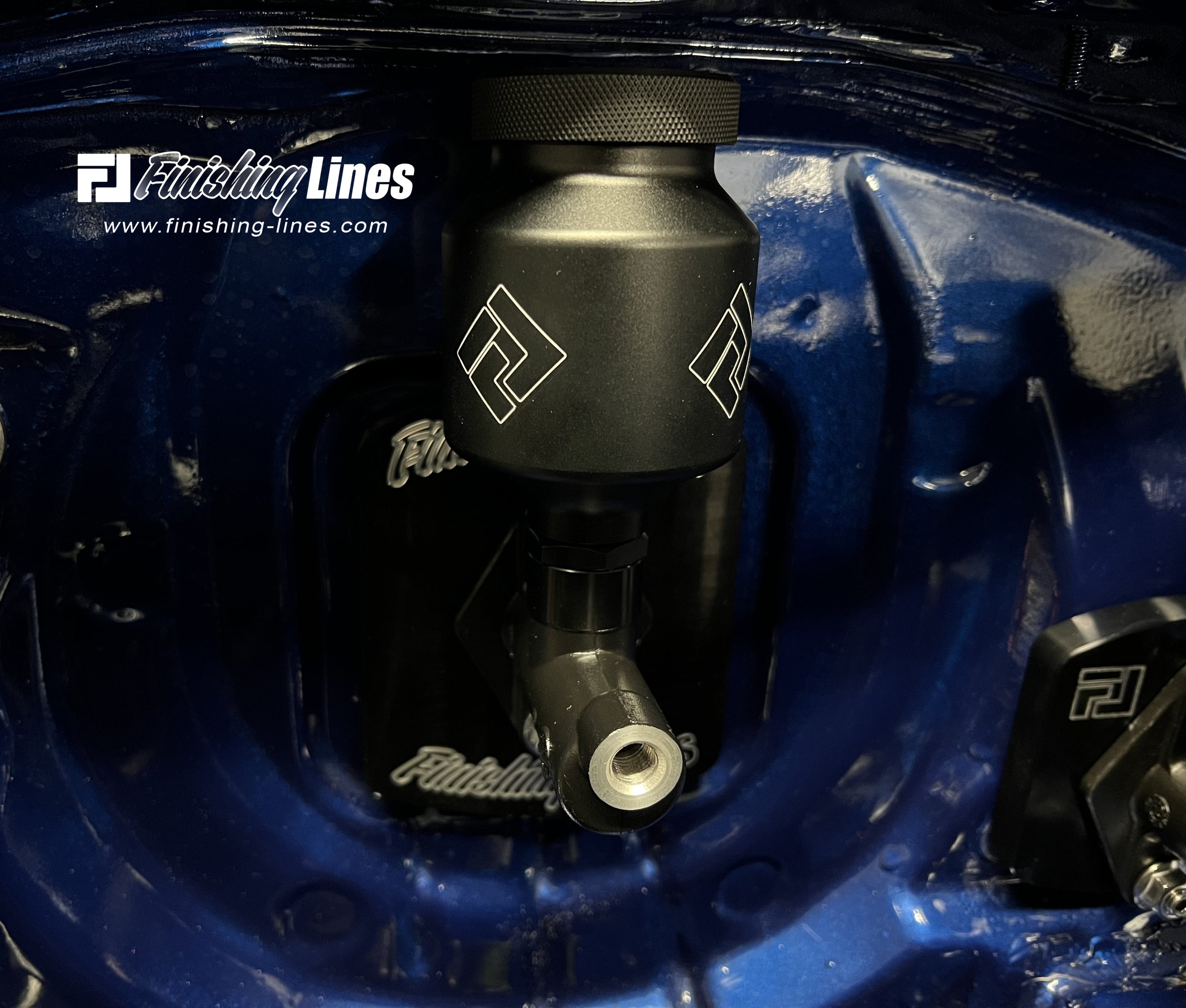 Finishing Lines Black Billet Reservoir Kit – Wilwood Master Cylinder - JSI Racing 