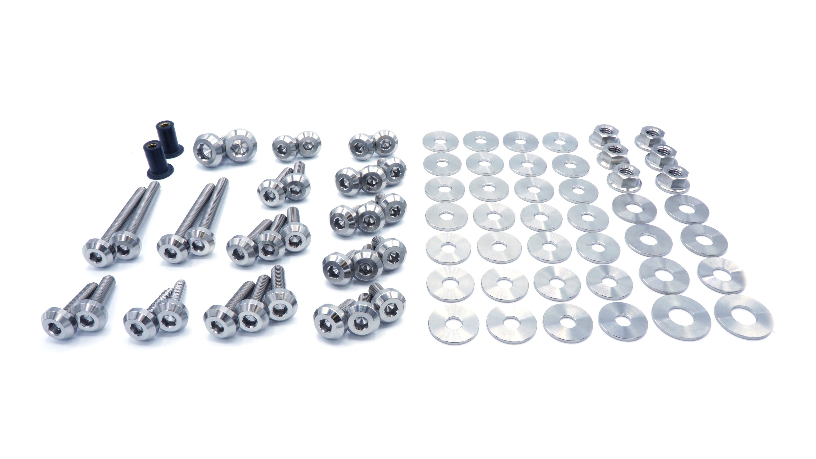 Stage 1 Titanium Hardware Engine Bay Kit - BMW E9X 335i (2007-2013) - JSI Racing 