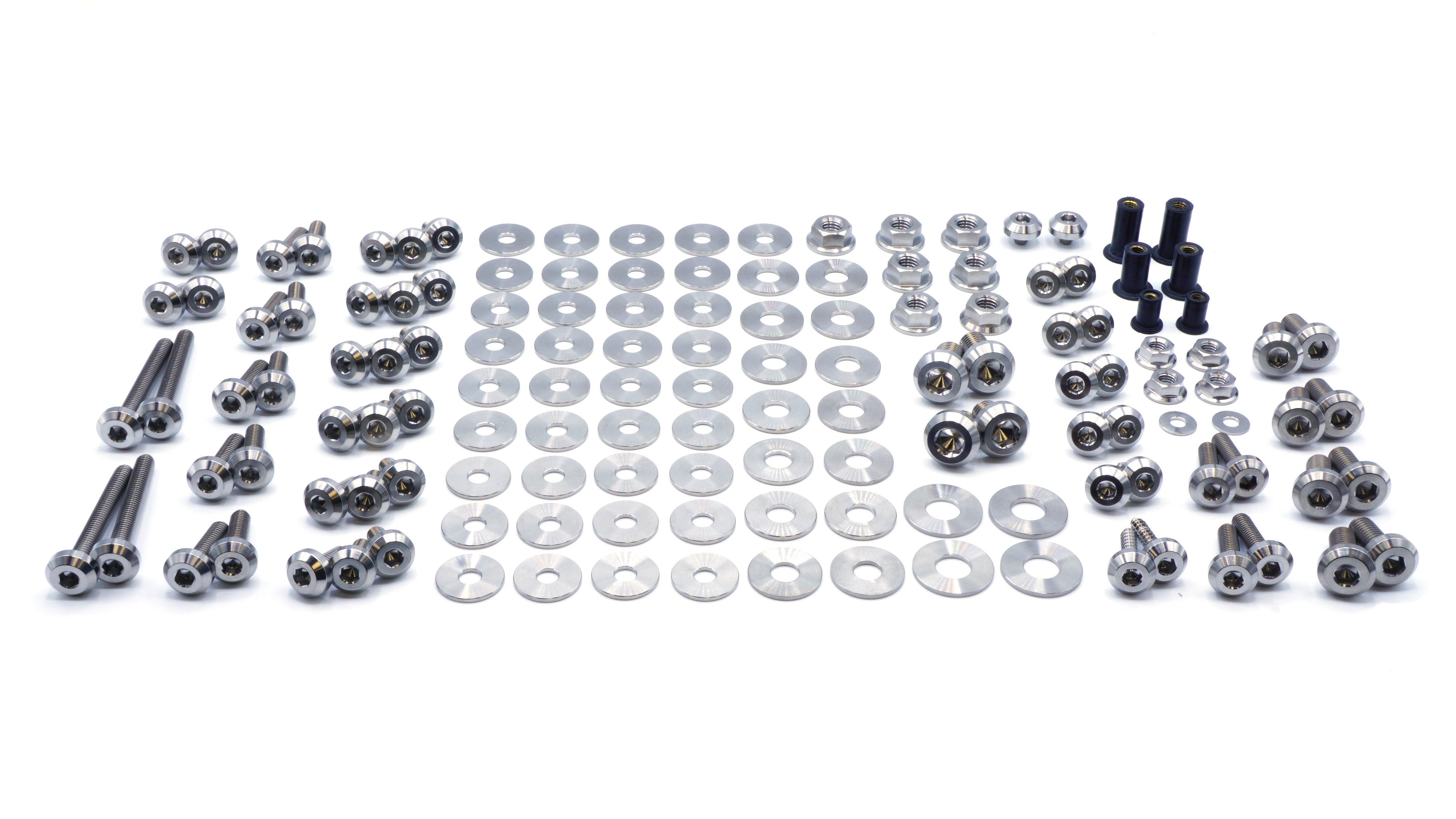 Stage 2 Titanium Hardware Engine Bay Kit - BMW E9X 335i (2007-2013) - JSI Racing 