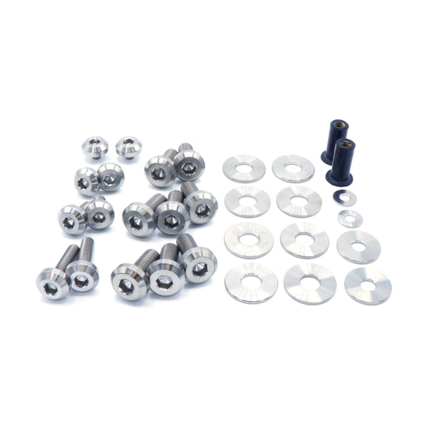 Titanium Hardware Hood Kit - BMW E9X 335i (2007-2013) - JSI Racing 