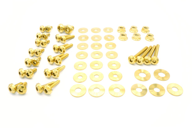 Stage 1 Titanium Hardware Engine Bay Kit - BMW E82 135i (2007-2012) - JSI Racing 