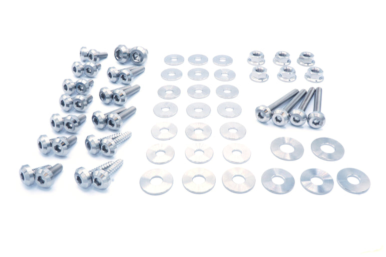 Stage 1 Titanium Hardware Engine Bay Kit - BMW E82 135i (2007-2012) - JSI Racing 