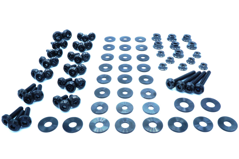 Stage 2 Titanium Hardware Engine Bay Kit - BMW E82 135i (2007-2012) - JSI Racing 