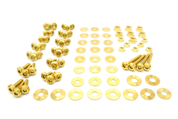 Stage 2 Titanium Hardware Engine Bay Kit - BMW E82 135i (2007-2012) - JSI Racing 