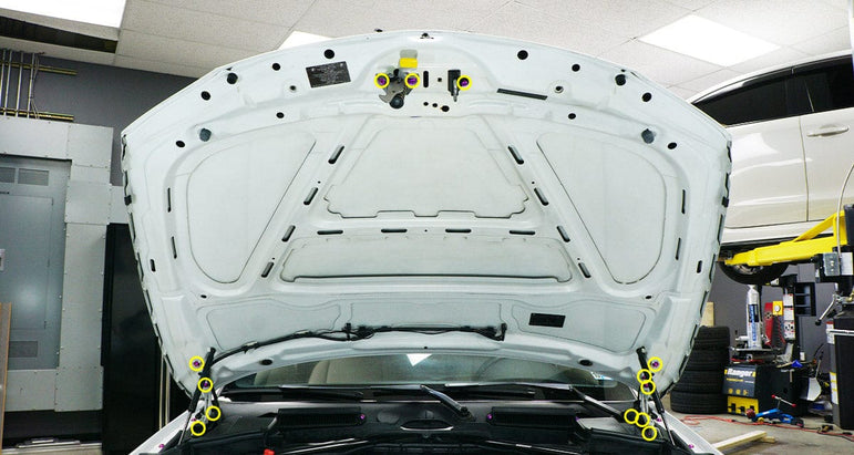 Titanium Hardware Hood Kit - BMW E82 135i (2007-2012) - JSI Racing 