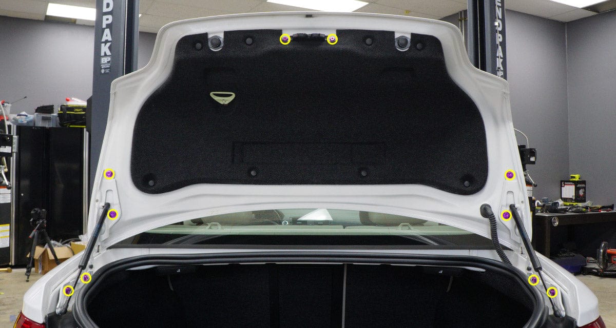 Titanium Hardware Trunk Kit - BMW E82 135i (2007-2012) - JSI Racing 