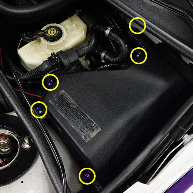 Stage 2 Titanium Hardware Engine Bay Kit - BMW E46 M3 (2000-2006) - JSI Racing 