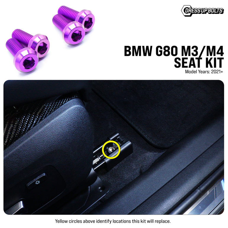 Titanium Hardware Seat Kit - BMW G80 M3/M4 (2021+) - JSI Racing 