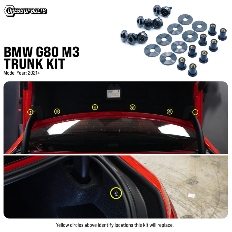 Titanium Hardware Trunk Kit - BMW G80 M3 (2021+) - JSI Racing 