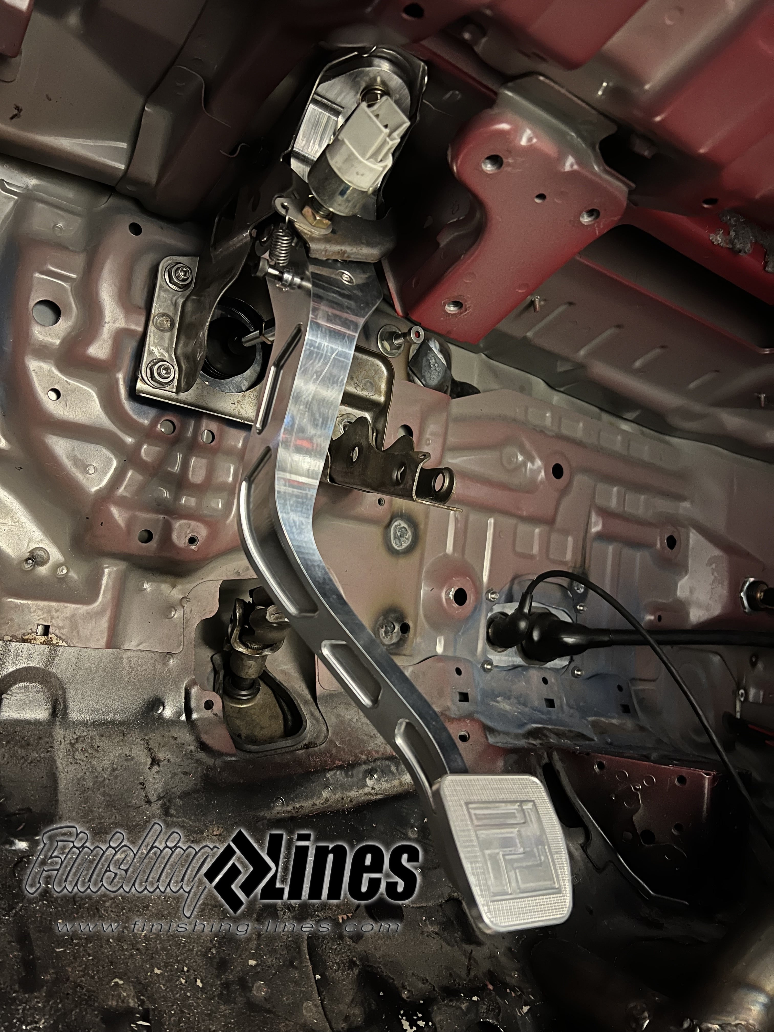 Finishing Lines EG Civic/DC Integra Billet Adjustable Brake Pedal - JSI Racing 