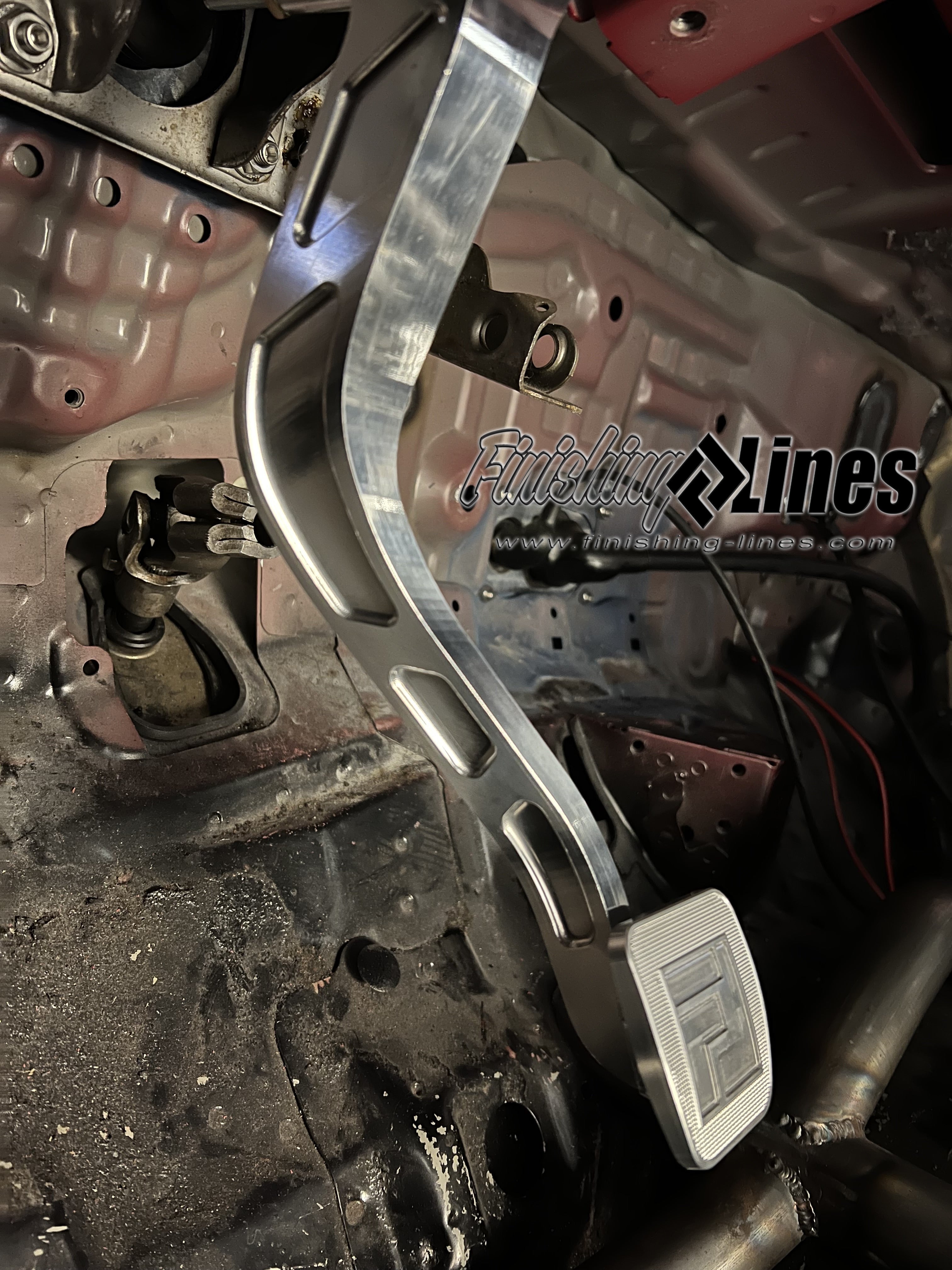 Finishing Lines EG Civic/DC Integra Billet Adjustable Brake Pedal - JSI Racing 