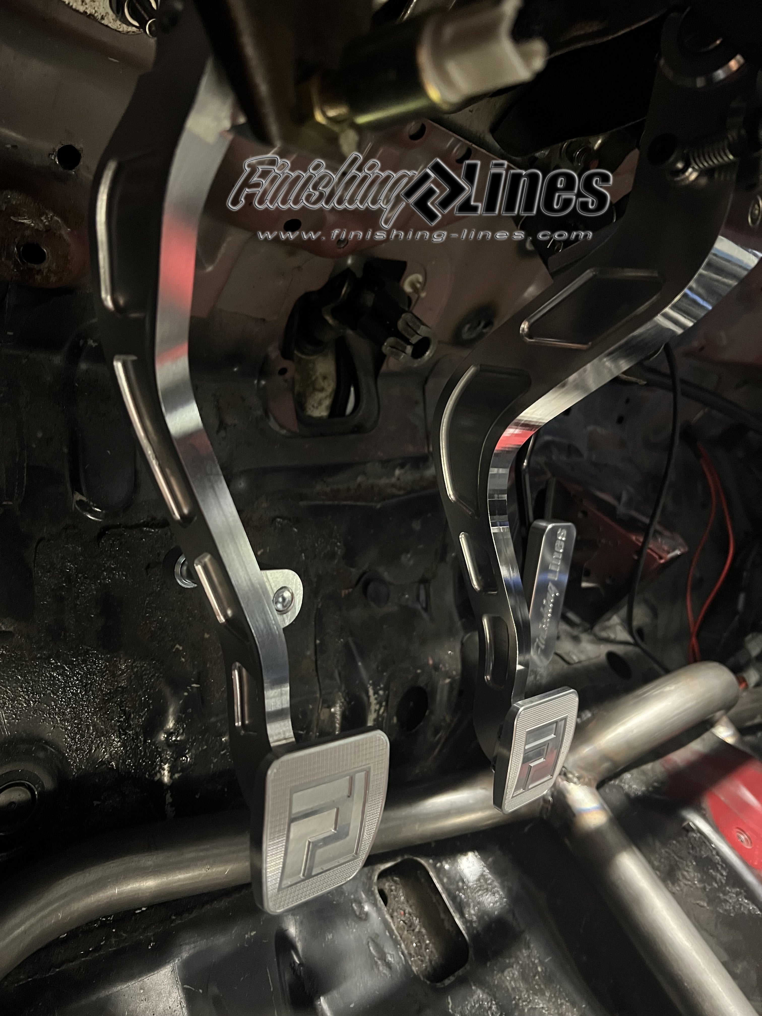 Finishing Lines Billet Clutch Pedal – Built-In Pedal Stop - JSI Racing 