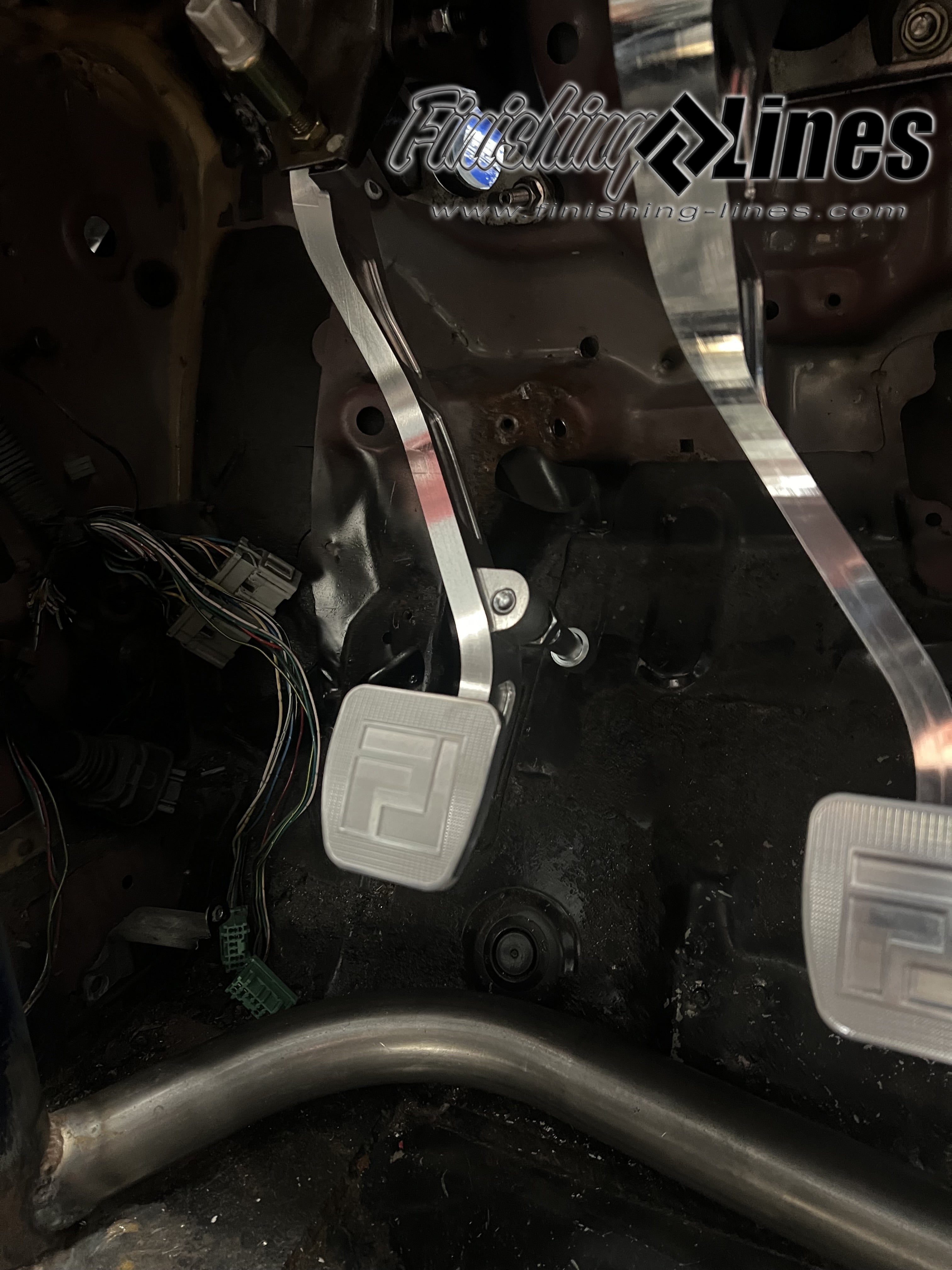 Finishing Lines Billet Clutch Pedal – Built-In Pedal Stop - JSI Racing 