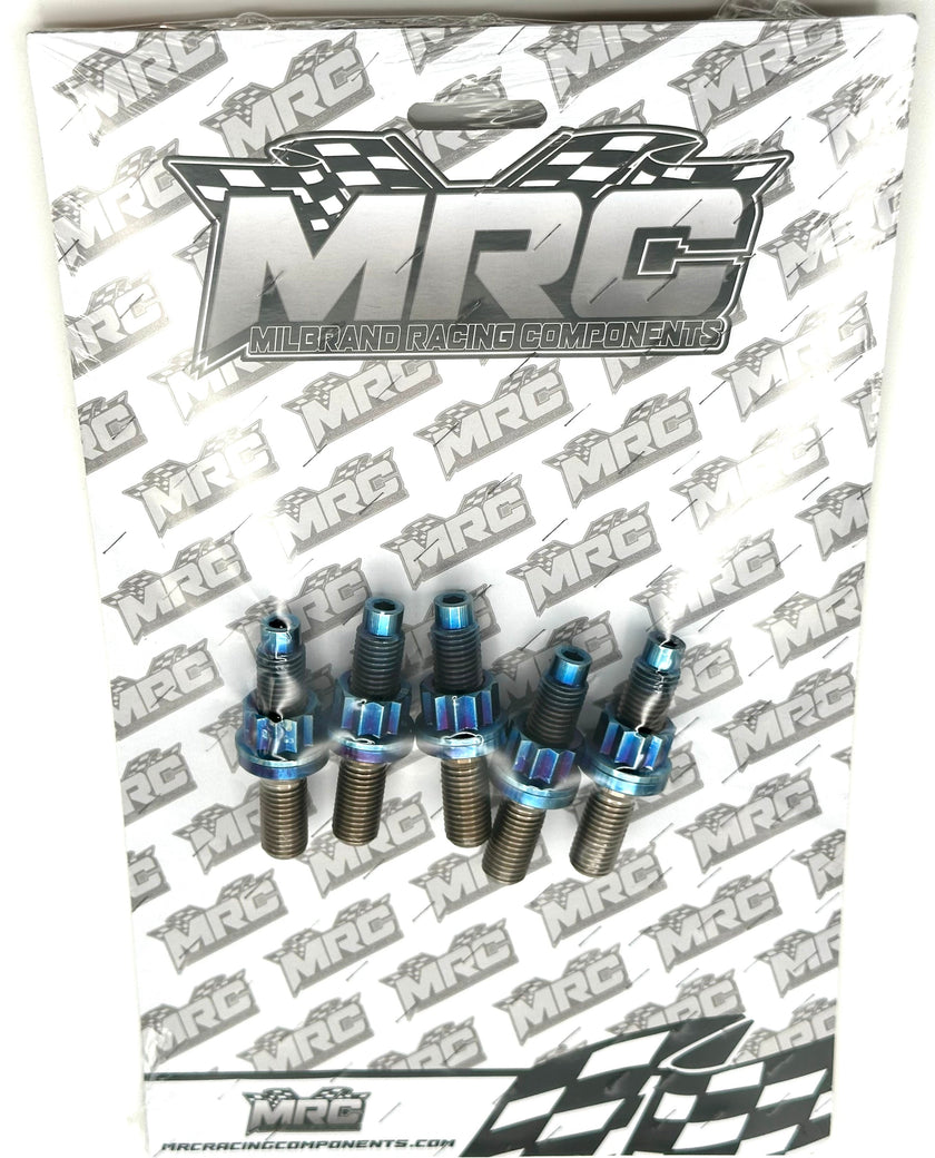 MRC Racing Components Honda K Series 54mm Burnt Blue Titanium Exhaust Stud Kit MRC Racing Components