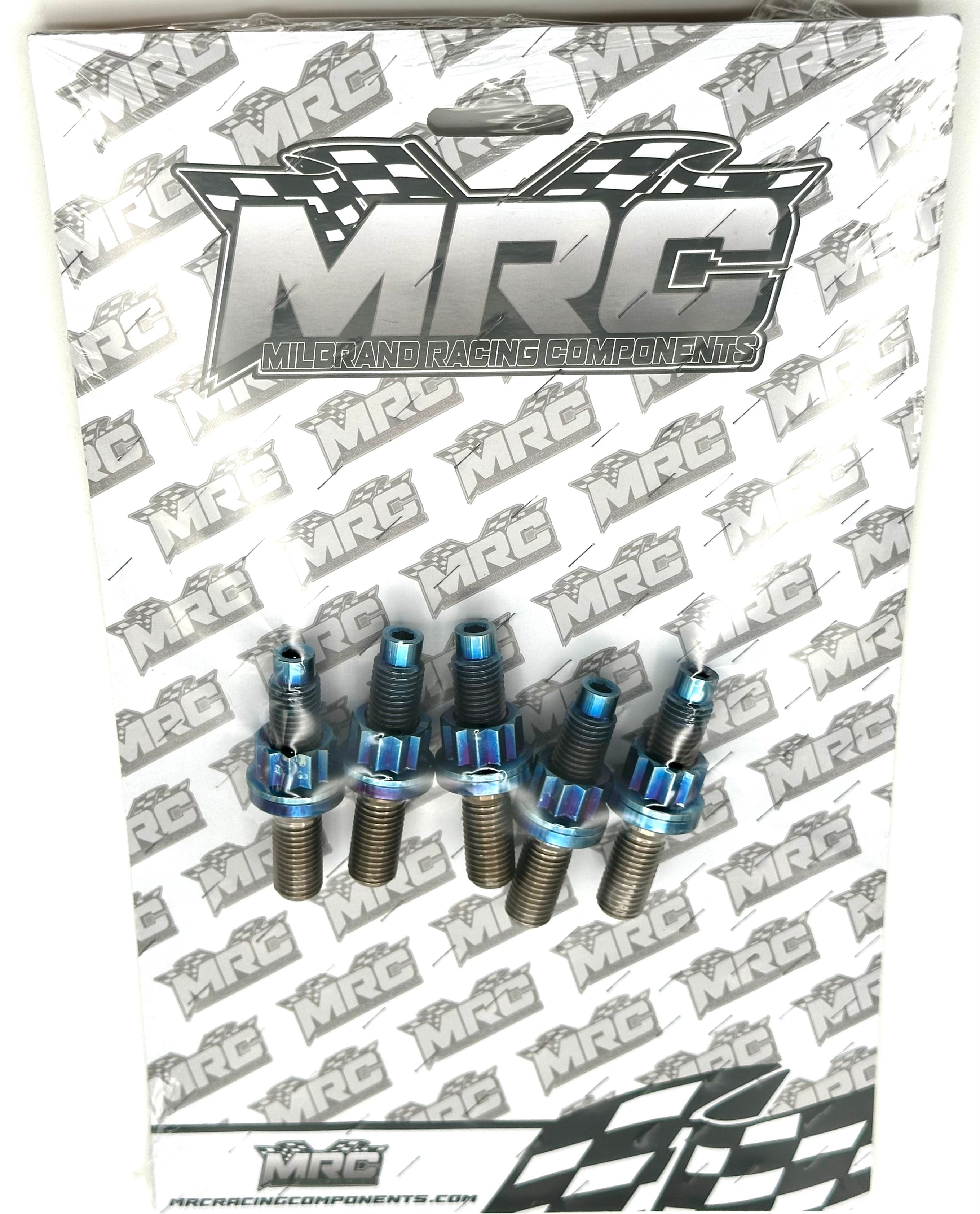 MRC Racing Components Honda K Series 54mm Burnt Blue Titanium Exhaust Stud Kit MRC Racing Components
