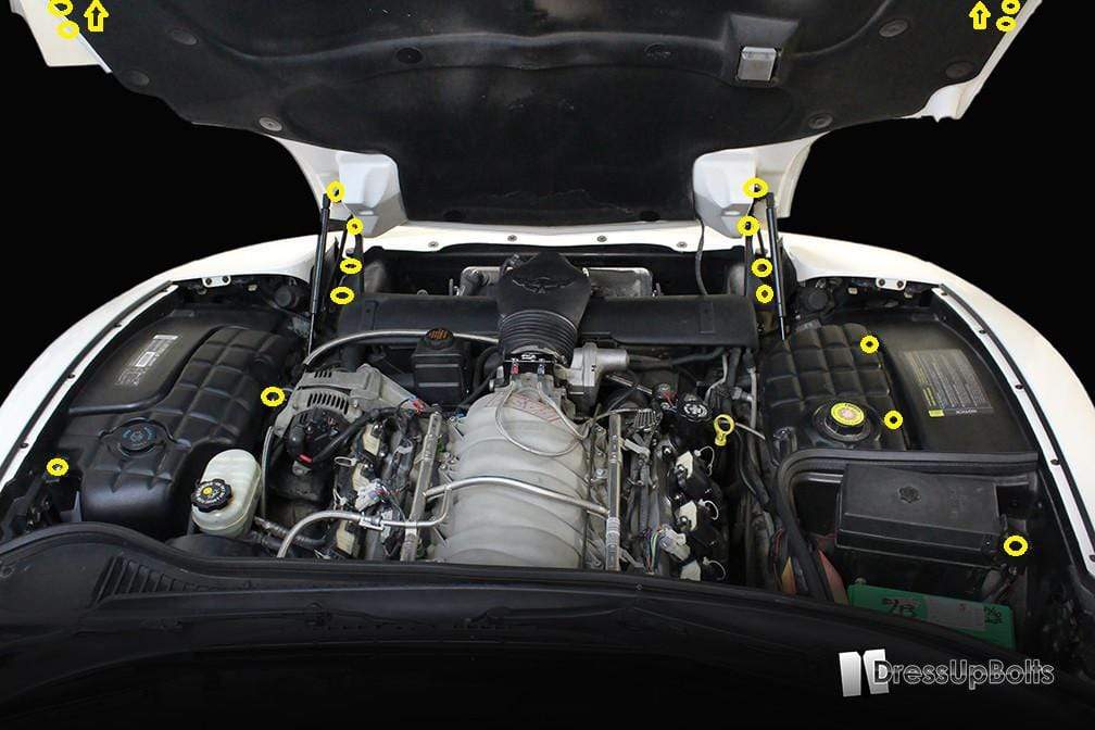 Chevrolet C5 Corvette & Z06 (1997-2004) Titanium Engine Bay Kit - JSI Racing 