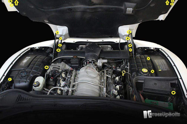 Chevrolet C5 Corvette & Z06 (1997-2004) Titanium Engine Bay Kit - JSI Racing 