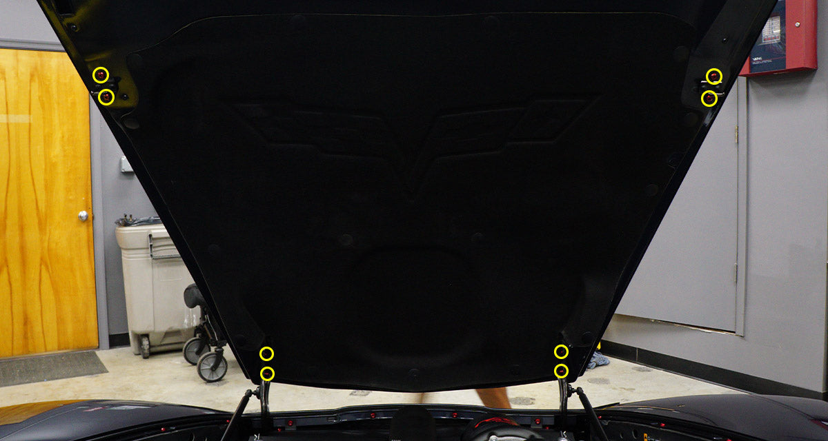 Titanium Hardware Hood Kit - Chevrolet Corvette C6 (2005-2013) - JSI Racing 