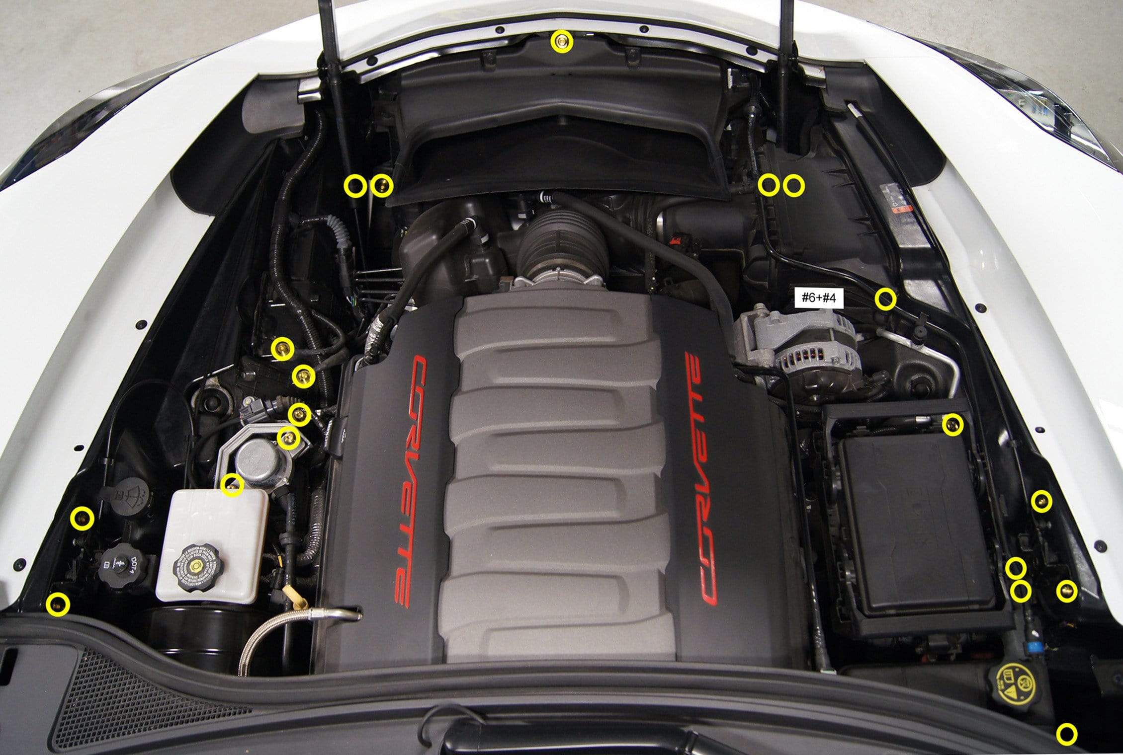 Chevrolet C7 Corvette (2014-2019) Titanium Engine Bay Kit - JSI Racing 