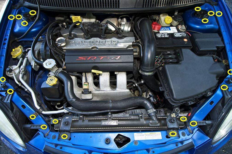 Dodge Neon SRT-4 (2003-2005) Titanium Engine Bay Kit - JSI Racing 