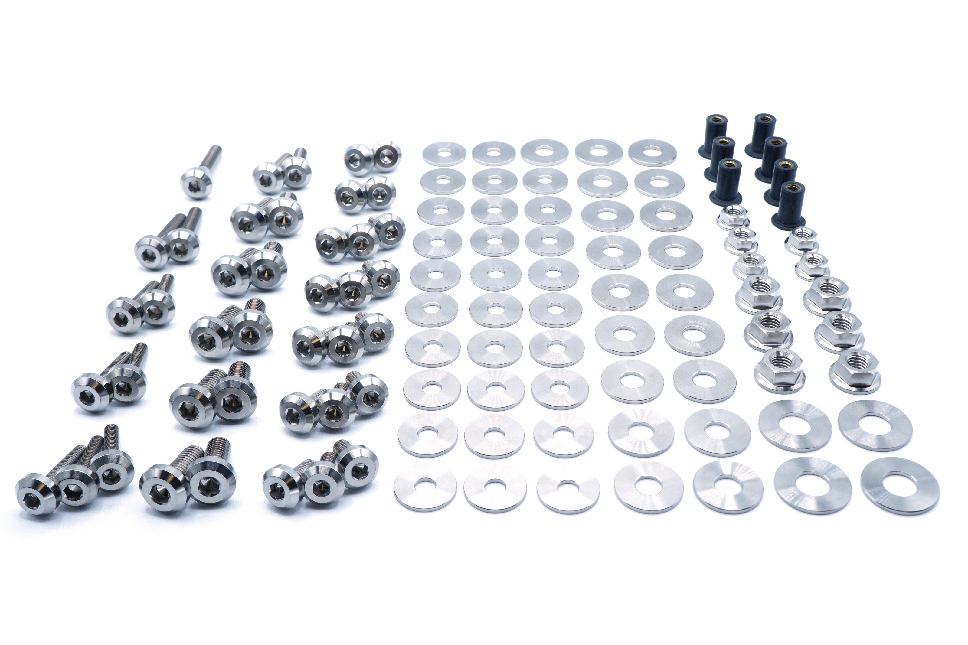 Stage 2 Titanium Hardware Engine Bay Kit - Dodge Charger (2015-2023) - JSI Racing 
