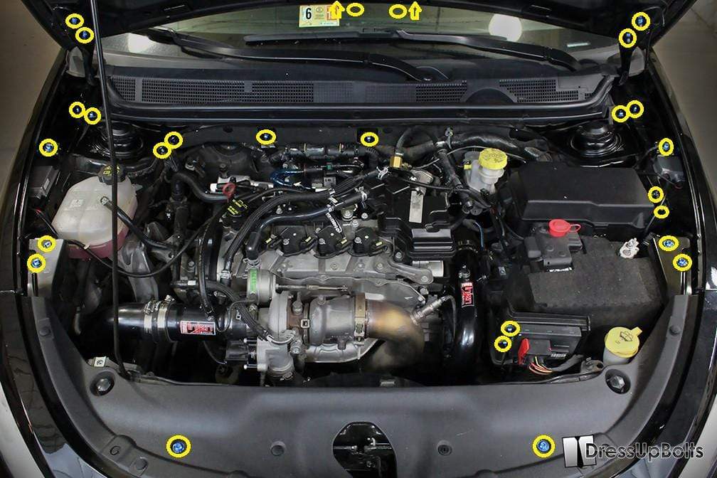 Dodge Dart (2013-2016) Titanium Engine Bay Kit - JSI Racing 
