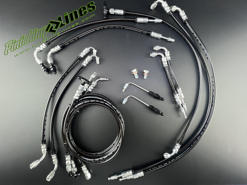 Finishing Lines EF/CRX Full Tuck Brake Line Kit – Inline Staging Brake Provision (’88–’91, Stock Master Cylinder) - JSI Racing 