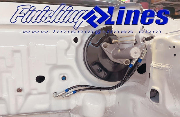 Finishing Lines EF/CRX Full Tuck Brake Line Kit – Inline Staging Brake Provision (’88–’91, Stock Master Cylinder) - JSI Racing 