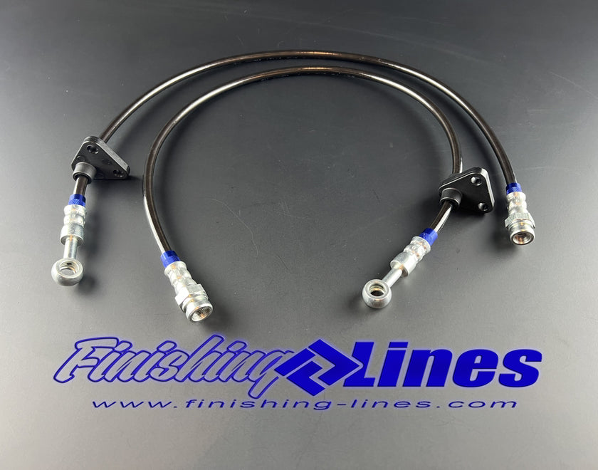 Finishing Lines DC Integra Front Caliper Hose Pair - JSI Racing 