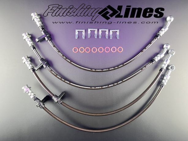 Finishing Lines DC Integra Caliper Hose Set – OEM Banjo Inlet - JSI Racing 