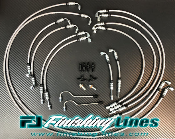 Finishing Lines EG Civic Full Tuck Brake Line Kit – Inline Staging Brake Provision - JSI Racing 