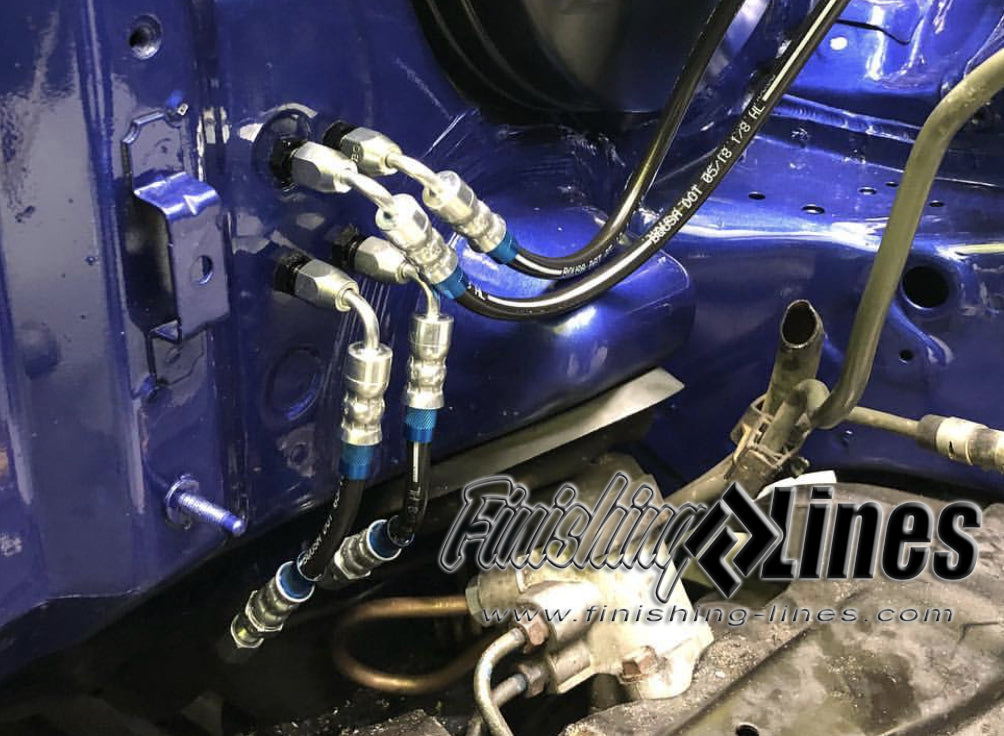 Finishing Lines EG Civic Full Tuck Brake Line Kit – Stock Master Cylinder - JSI Racing 