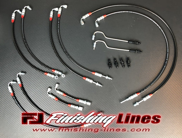 Finishing Lines EG Civic Full Tuck Brake Line Kit – Stock Master Cylinder - JSI Racing 