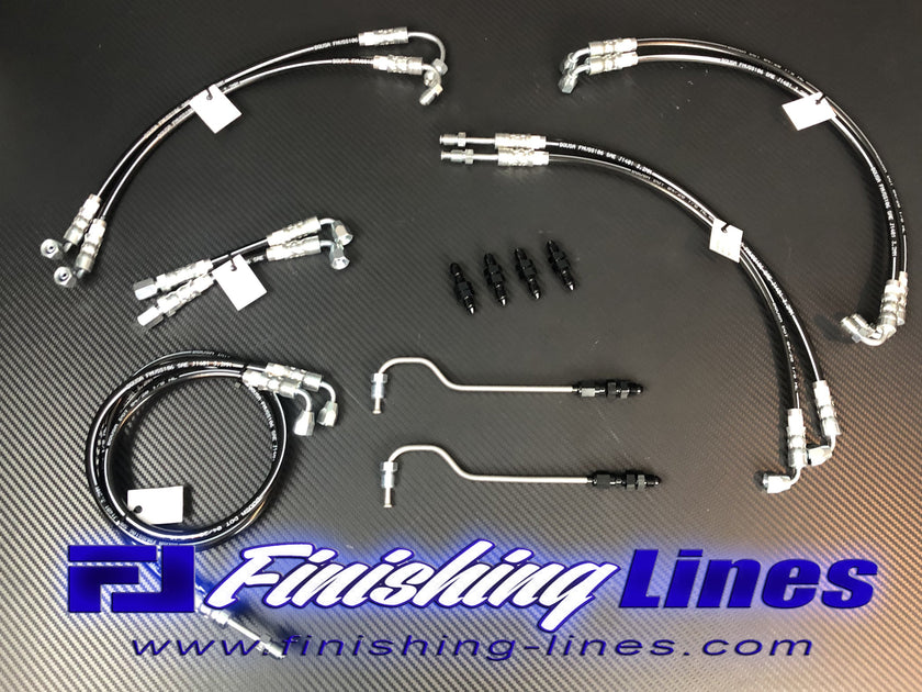 Finishing Lines EG Civic Full Tuck Brake Line Kit – Stock Master Cylinder - JSI Racing 