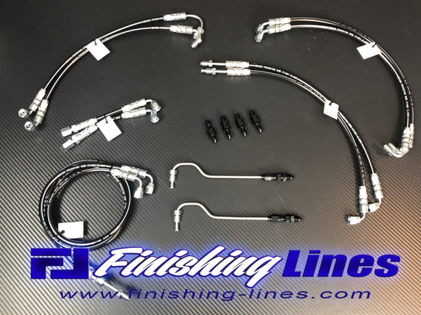 Finishing Lines EG Civic Full Tuck Brake Line Kit – Stock Master Cylinder - JSI Racing 