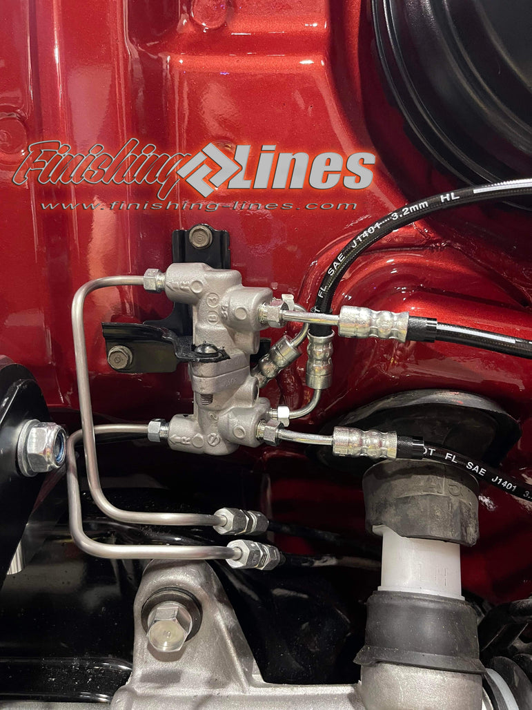 Finishing Lines EG Civic Mini-Tuck Brake Line Kit – Stock Master Cylinder - JSI Racing 
