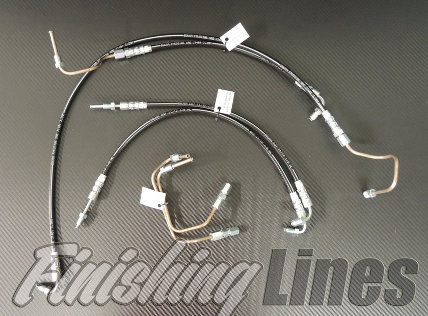 Finishing Lines EG Civic Mini-Tuck Brake Line Kit – Stock Master Cylinder - JSI Racing 