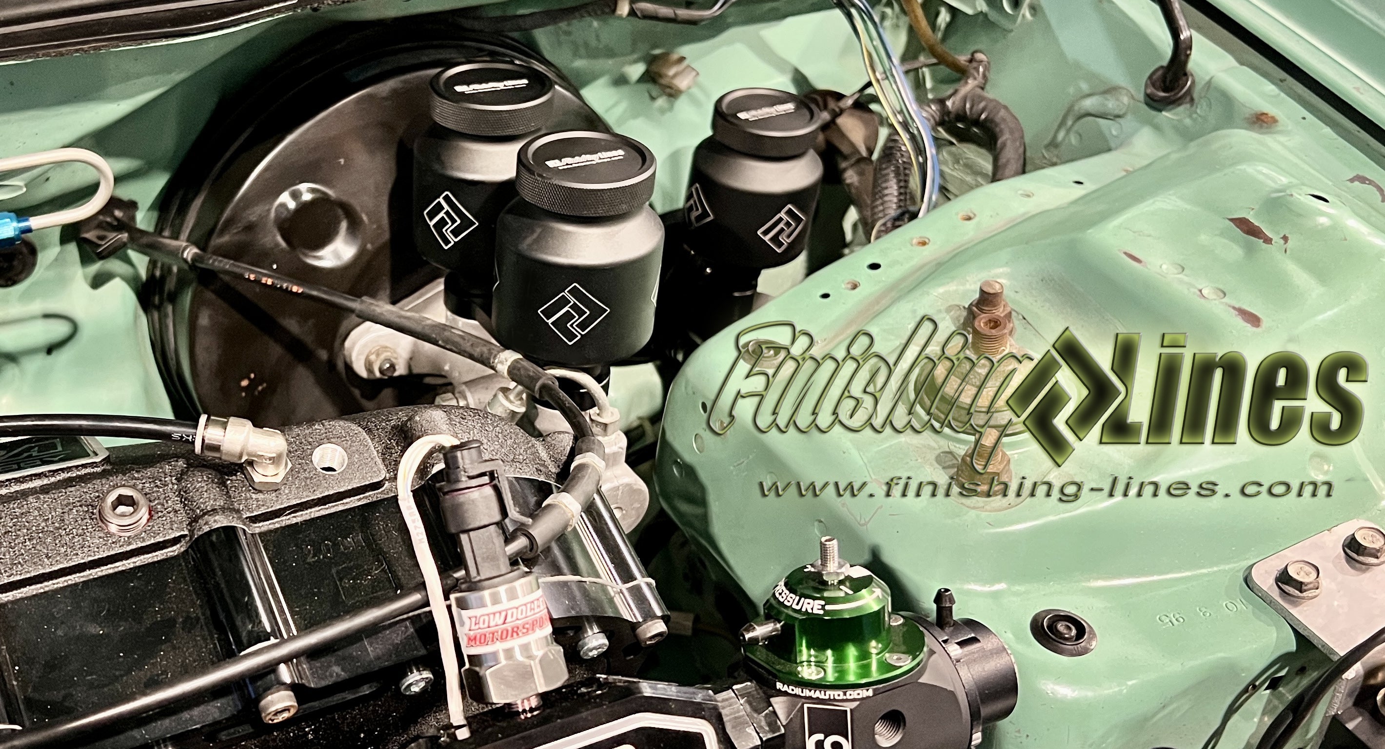 Finishing Lines Black Billet Reservoir – EK/98+ DC/S2000 Master Cylinder - JSI Racing 