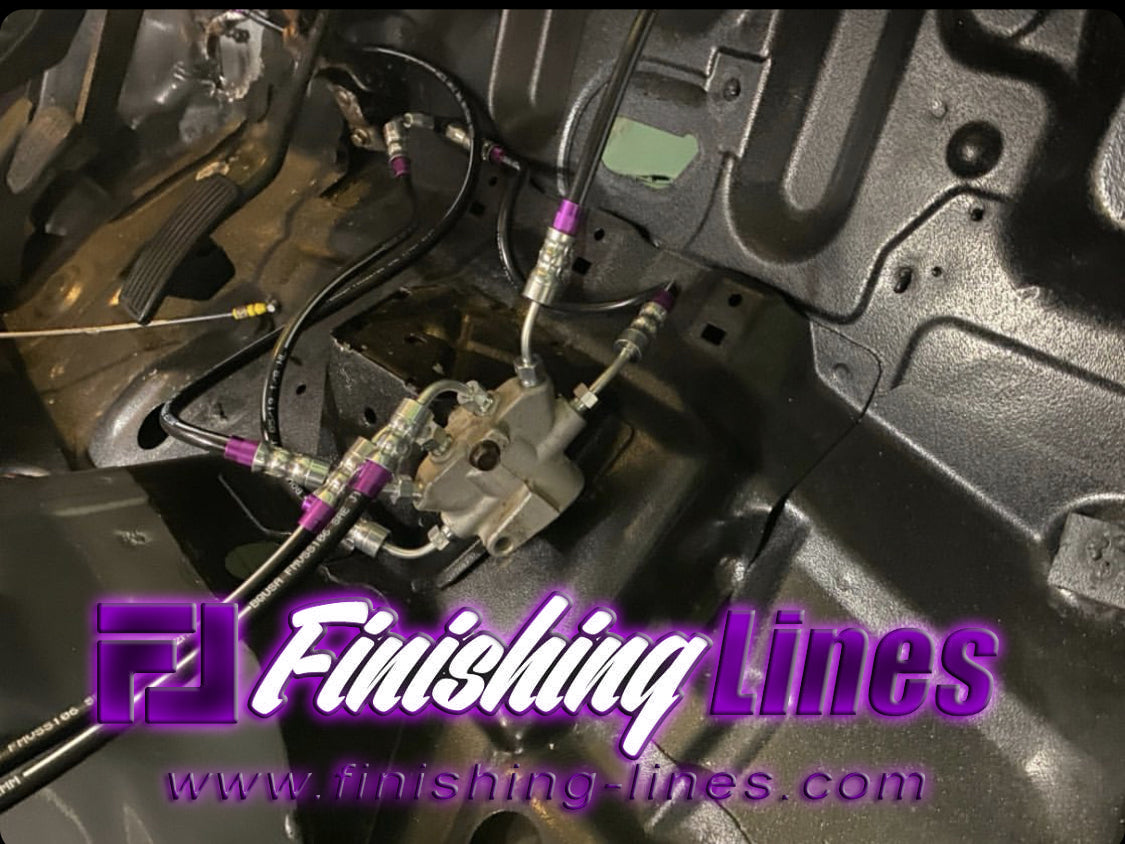 Finishing Lines EK Civic Full Tuck Brake Line Kit – Inline Staging Brake Provision - JSI Racing 