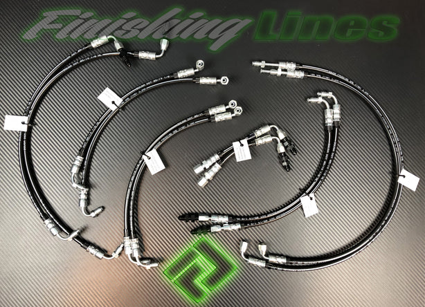 Finishing Lines RHD EK Full Tuck Brake Line Kit – Stock Master Cylinder - JSI Racing 