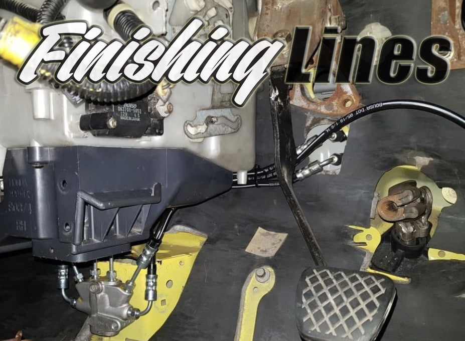 Finishing Lines RHD EK Full Tuck Brake Line Kit – Stock Master Cylinder - JSI Racing 