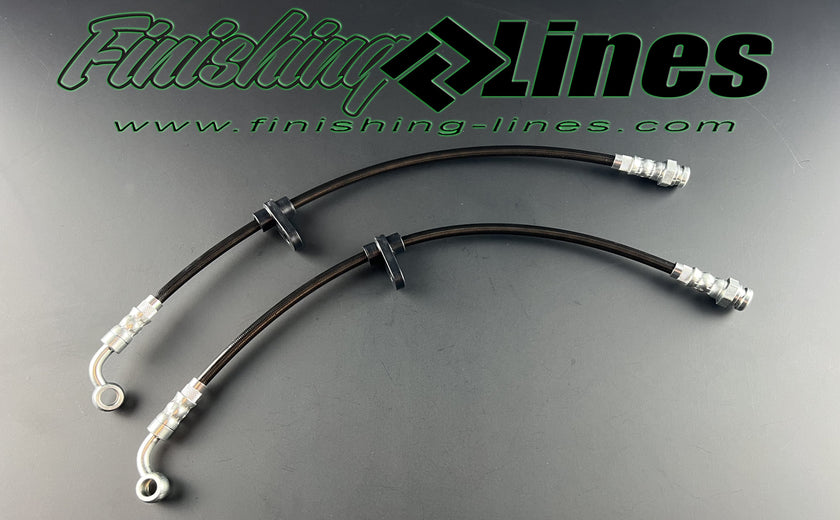 Finishing Lines EK Civic Front Caliper Hose Pair - JSI Racing 
